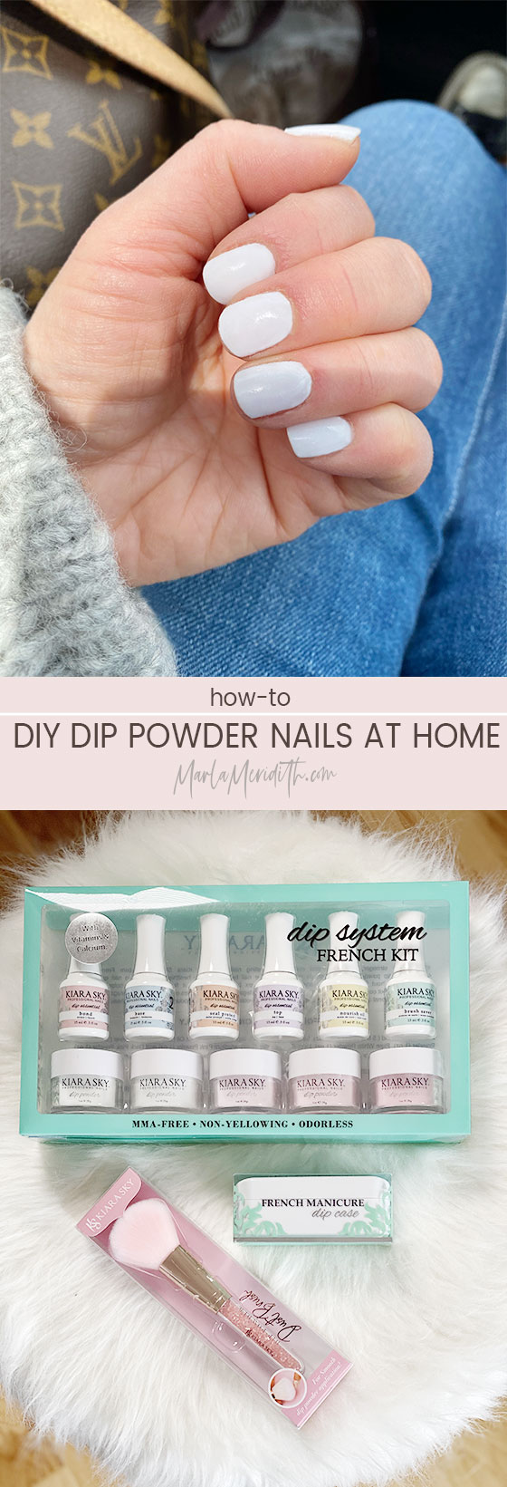 DIY Dip Powder Nails at Home. Includes a How-To Video