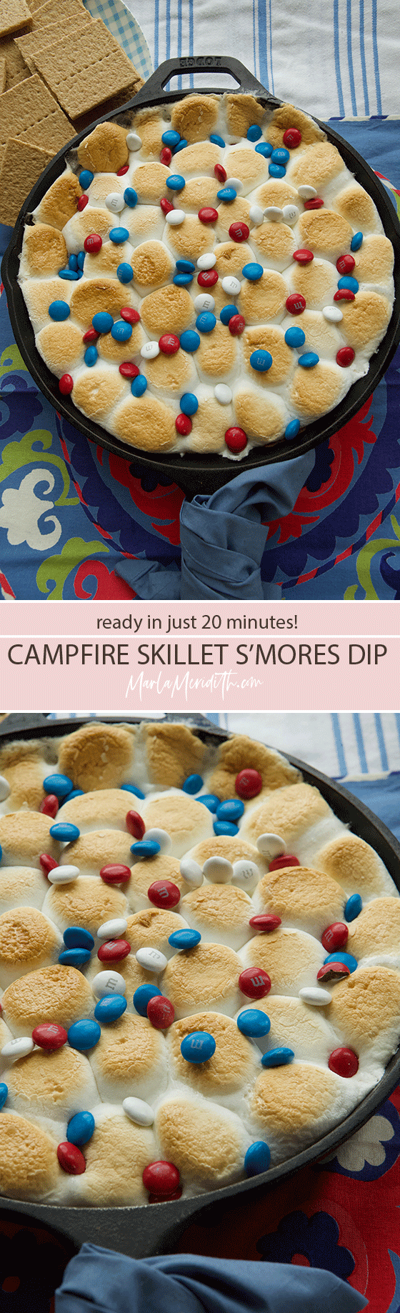 The BEST Campfire S'mores Dip recipe