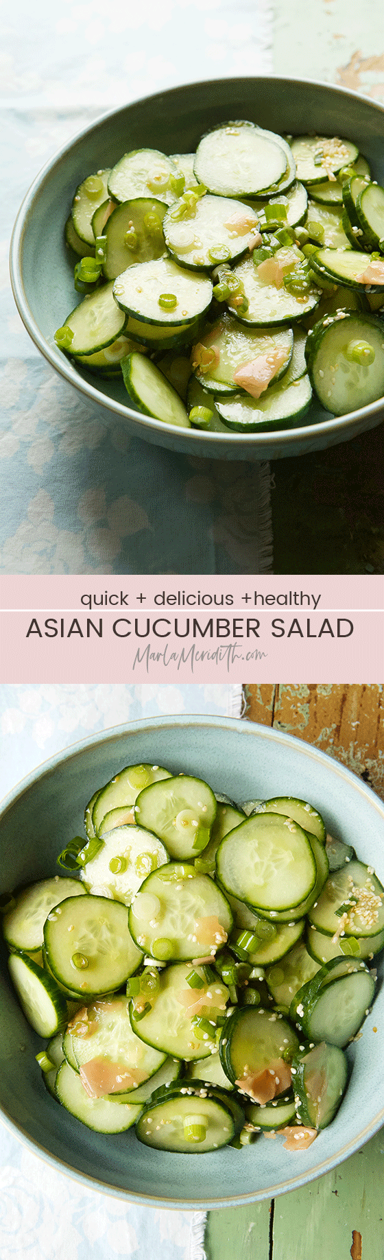 Quick, easy & delicious Asian Cucumber Salad recipe