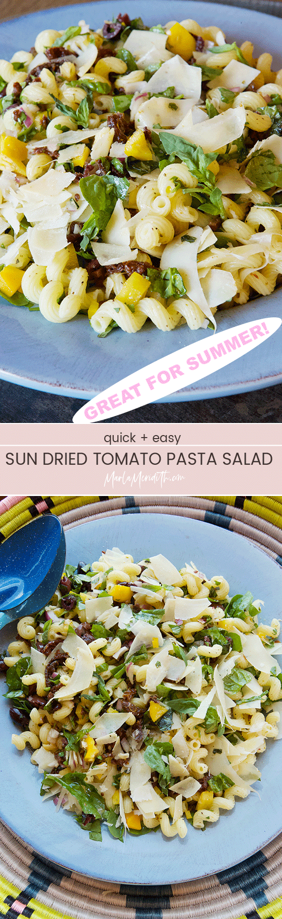 Sun Dried Tomato Pasta Salad Recipe