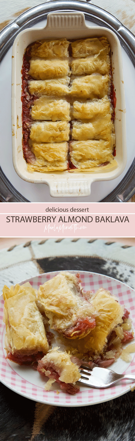 Delicious Strawberry Almond Baklava recipe
