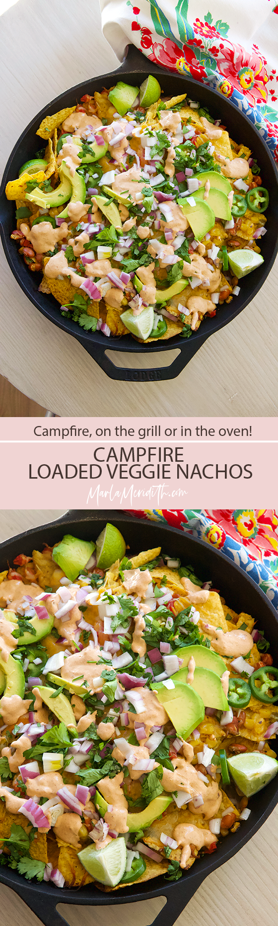 Campfire Loaded Veggie Nachos Recipe