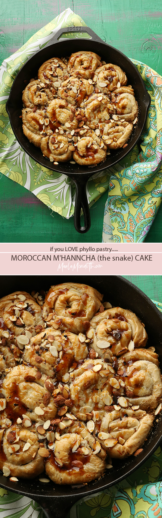 Moroccan M'hanncha (The Snake) Cake recipe