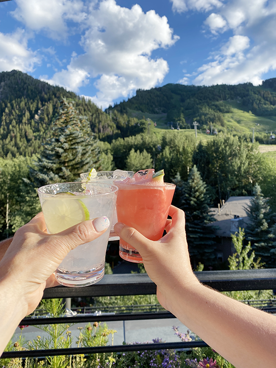 Cocktails at The W Aspen.