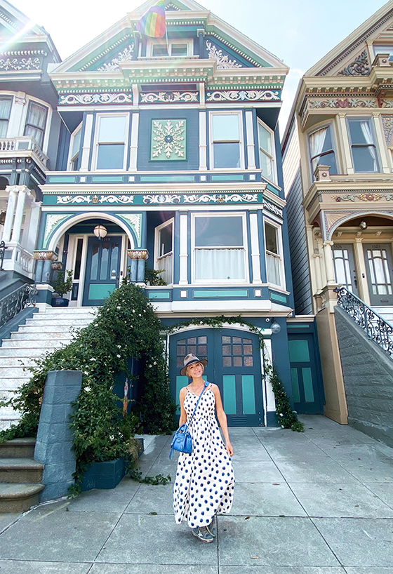Marla Meridith in Haight Ashbury, San Francisco CA.