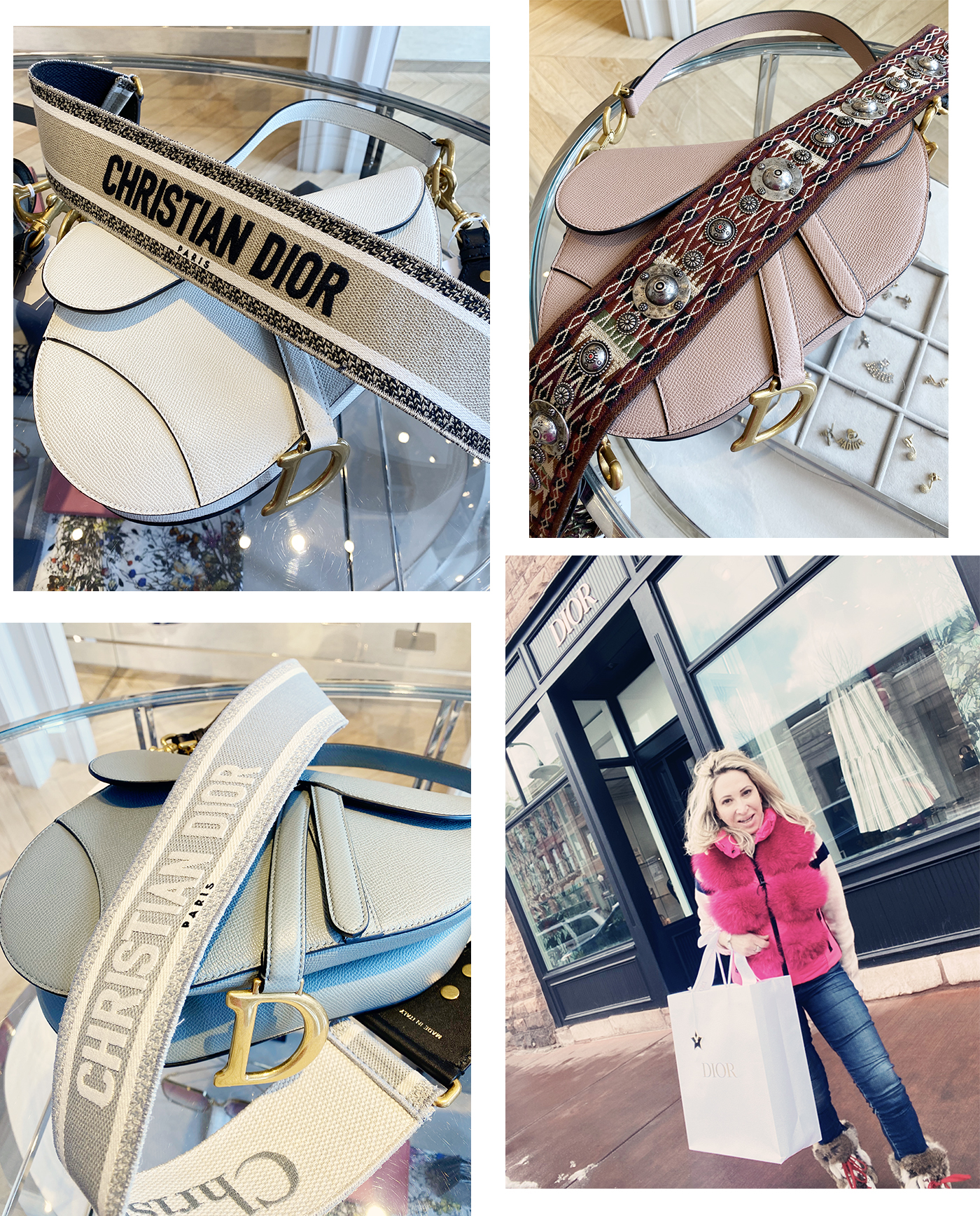 Dior Saddle Bags in Aspen, Colorado and Marla Meridith