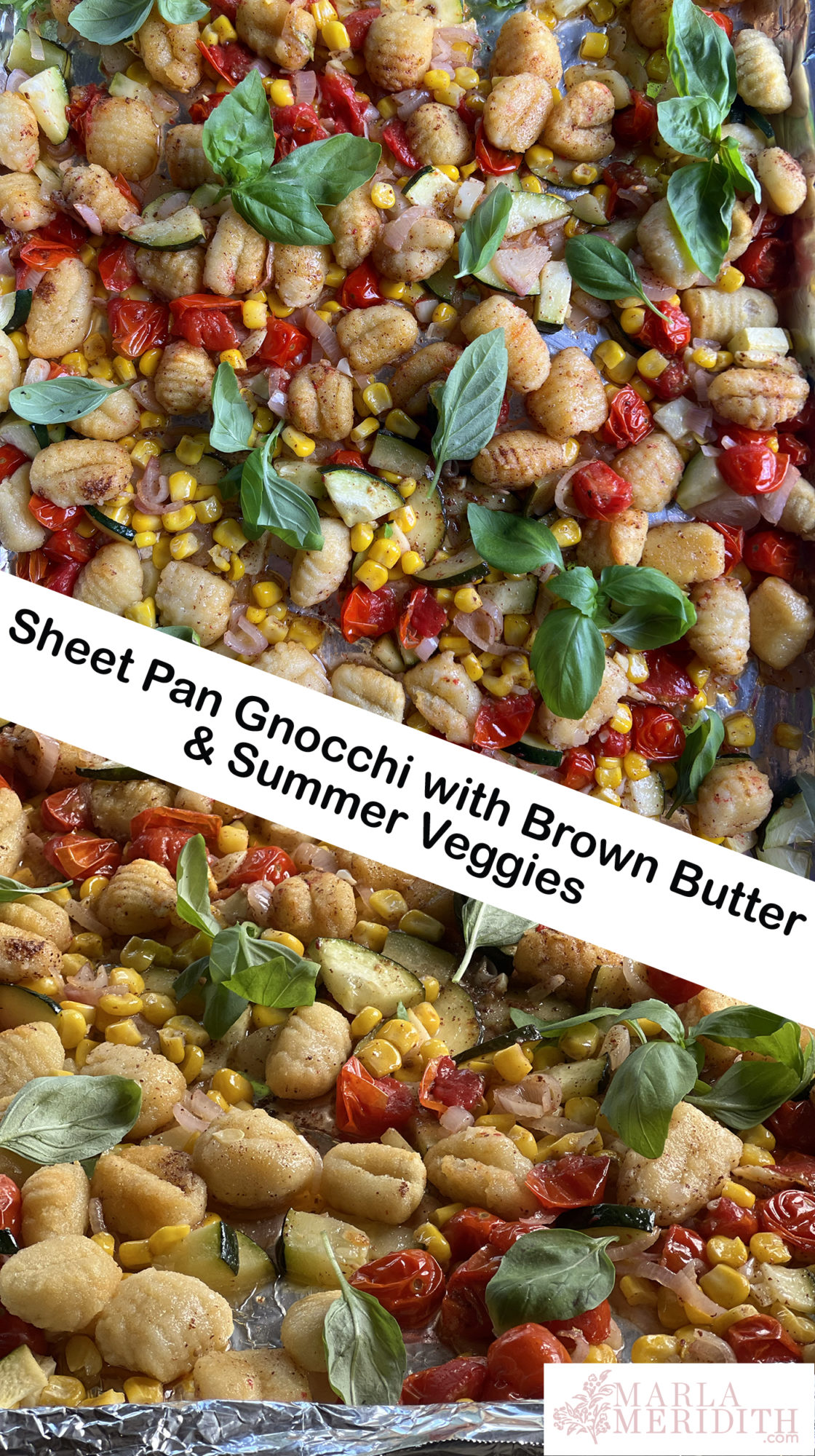 Sheet Pan Gnocchi With Brown Butter & Summer Veggies - Marla Meridith